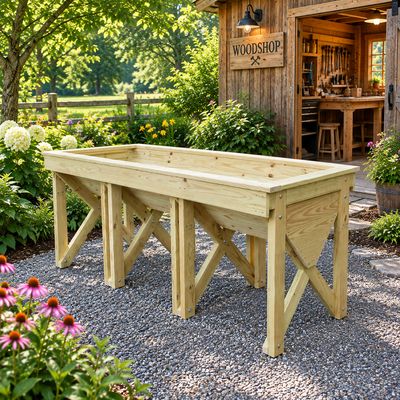 8 ft. Raised Trug Planter Plans