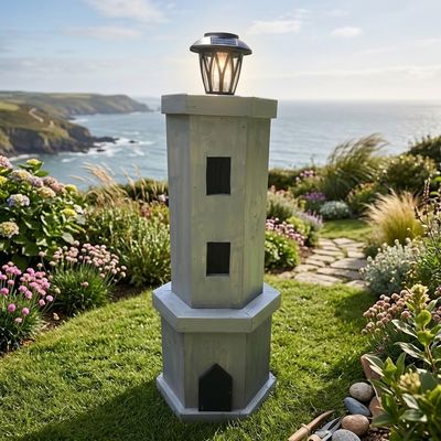 3 ft. tall solar lighthouse project