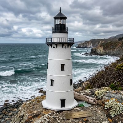 Old Saybrook Stucco Lawn Lighthouse - 4 ft.