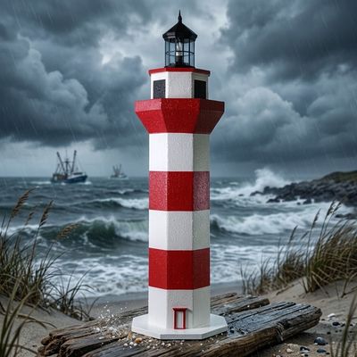 Hilton Head Stucco Lawn Lighthouse - 4 ft.