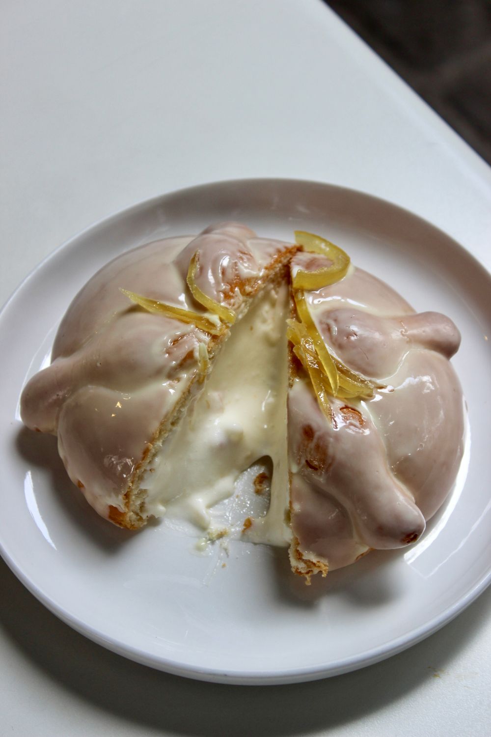 Pan de muerto de pay de limón