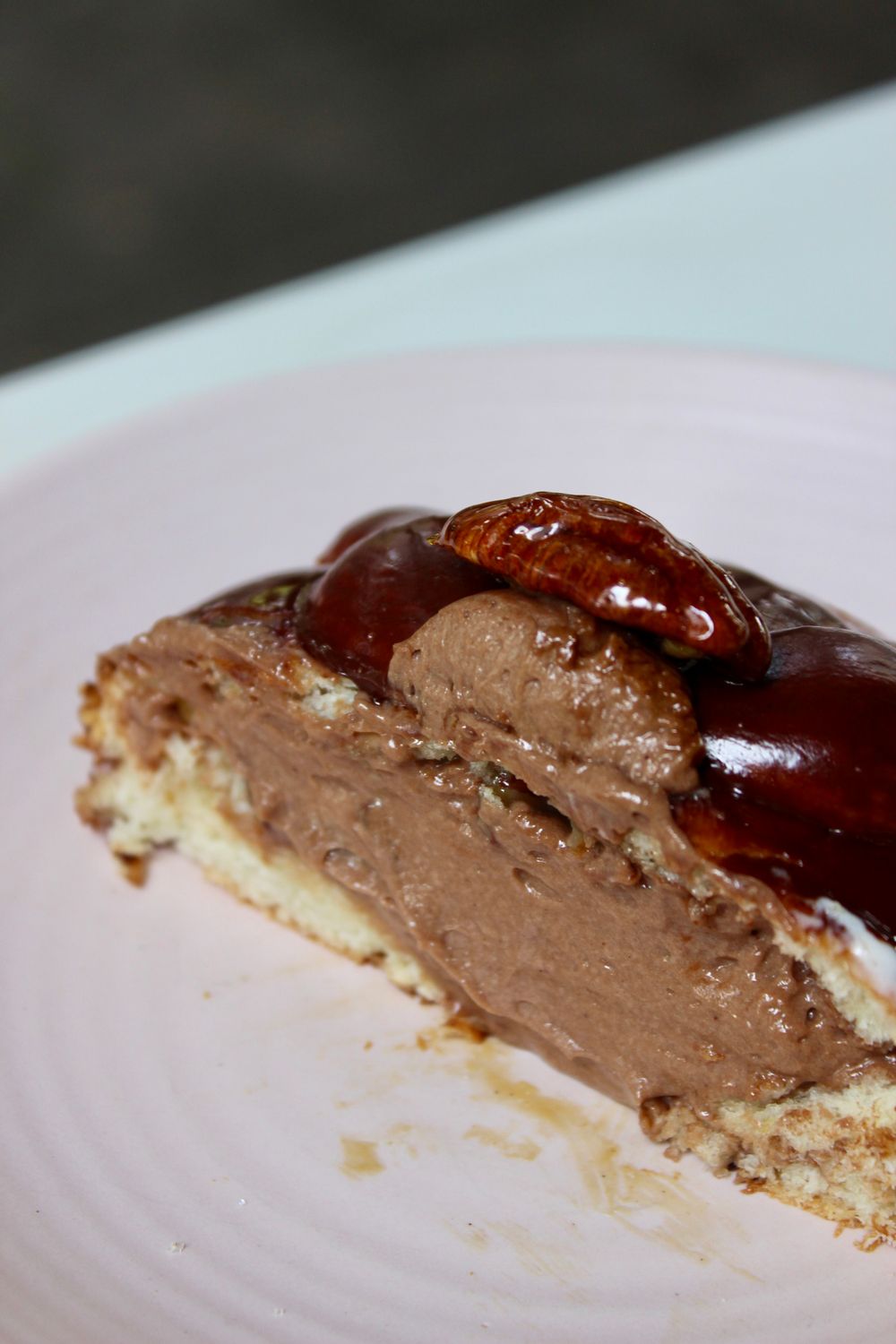 Pan de muerto de Pecan pay y chocolate