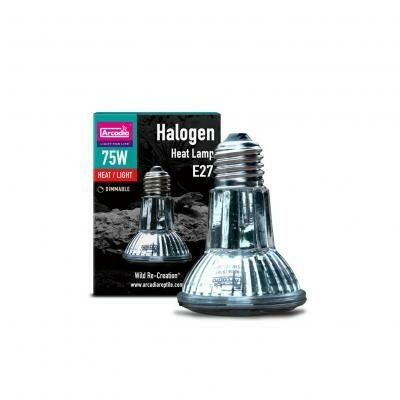 Arcadia Halogen Heat Lamp-75 Watt