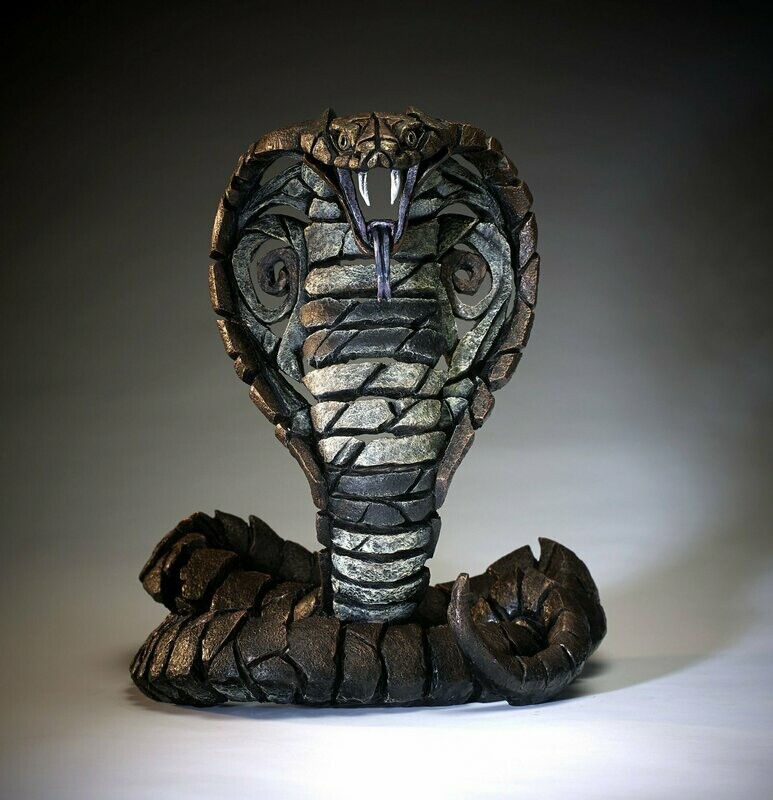 Edge Sculpture  Cobra Figurine Copper