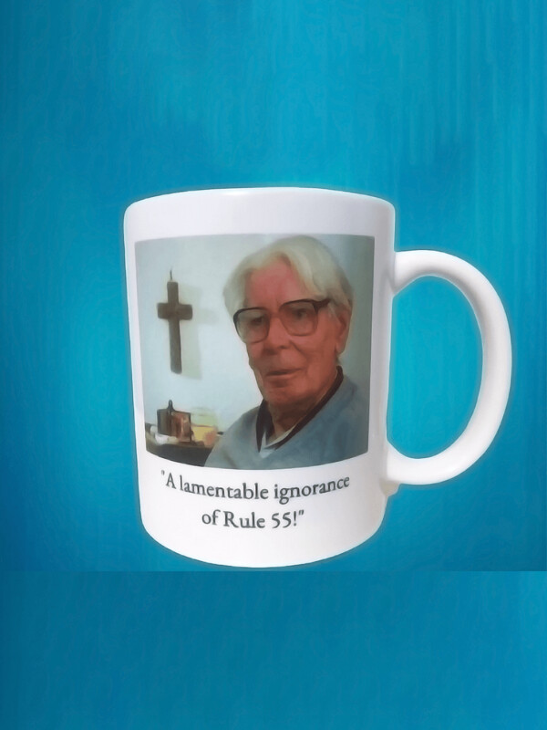 Wilbert Awdry / "Rule 55!" (Mug)