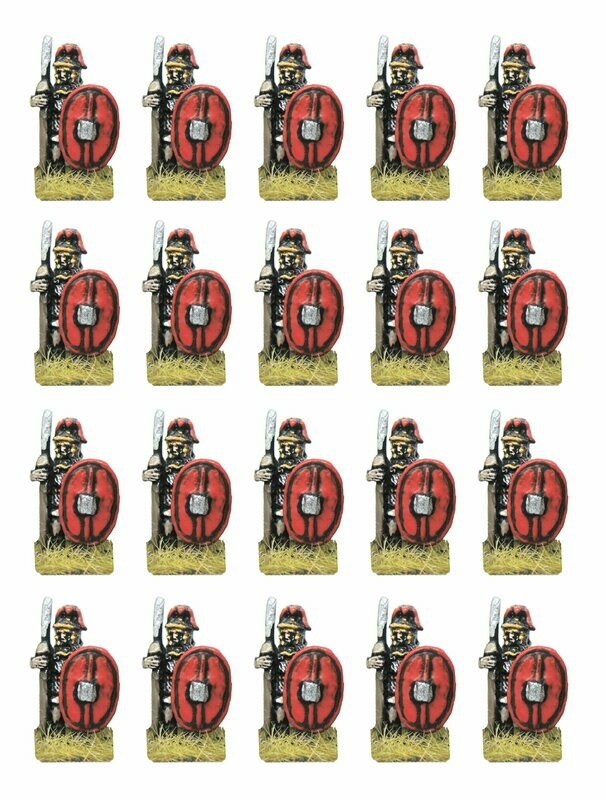 10mm Caesarian Roman Legionaries