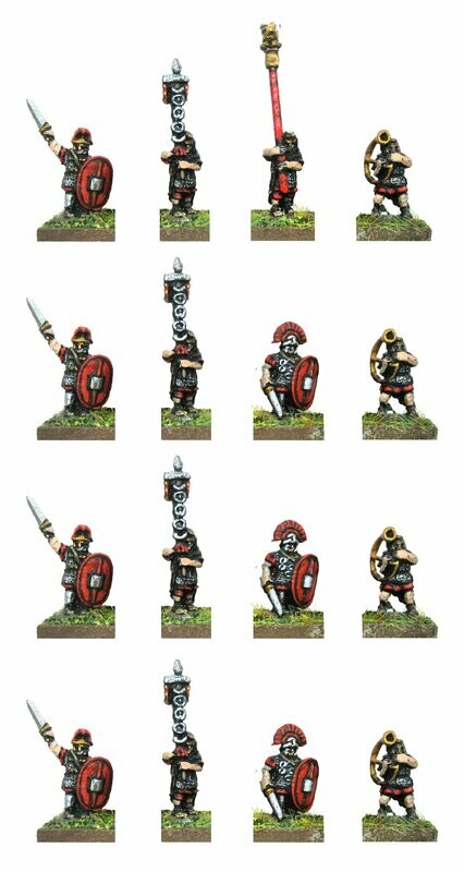10mm Caesarian Roman Legionary command