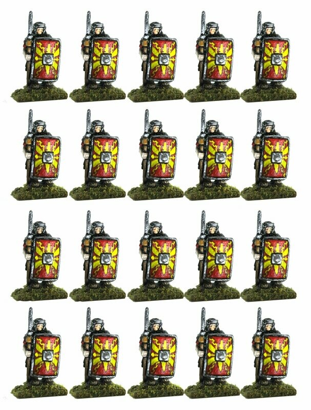10mm Roman Legionaries advancing with pila