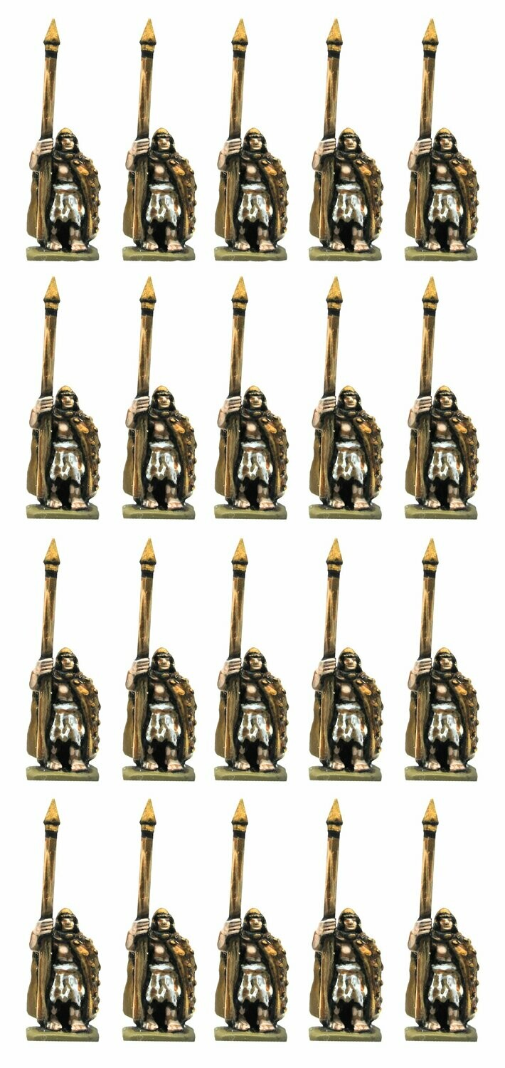 10mm Sumerian Spearmen in cloaks