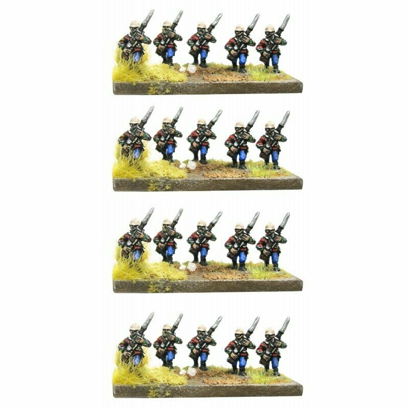 10mm British infantry advancing high port