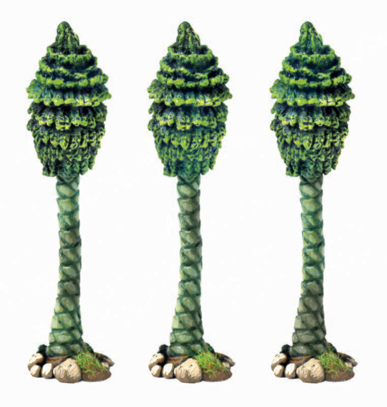 28mm Clubmoss trees x 3