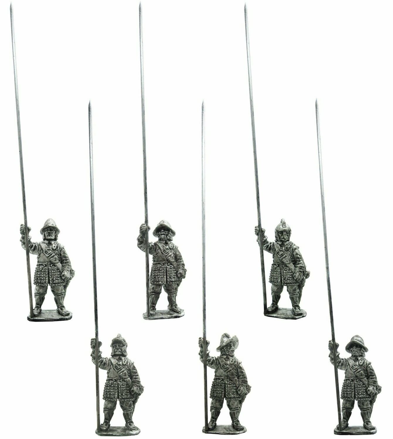 28mm Thirty years war Armoured Pikemen Wearing Tassets Standing.