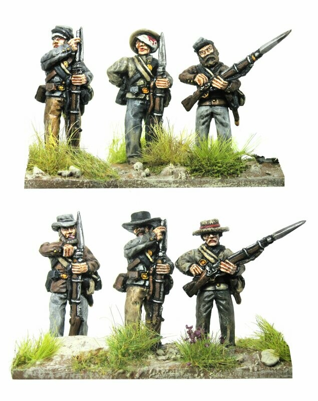Confederates standing loading