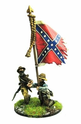 Fallen Confederate colour party