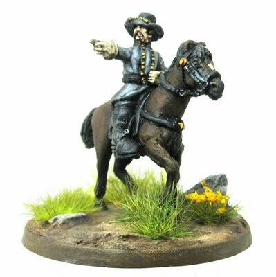 Confederate Brigade general mounted