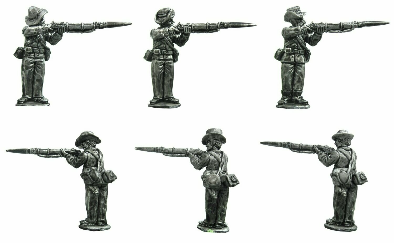 Confederates front rank firing