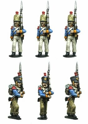 28mm Westphalian Light Infantry Karabiniers marching campaign dress