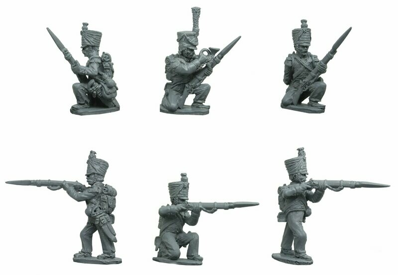 28mm Westphalian Light Infantry Voltigeurs skirmishing