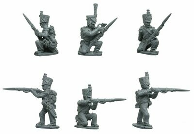 28mm Westphalian Light Infantry Voltigeurs skirmishing 28mm Westphalian Light Infantry Voltigeurs skirmishing