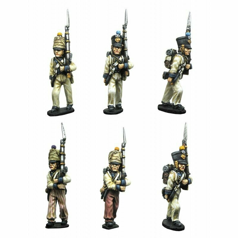 28mm Westphalian Line Infantry Fusiliers marching