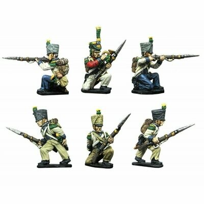 28mm Westphalian Line Infantry Voltigeurs skirmishing