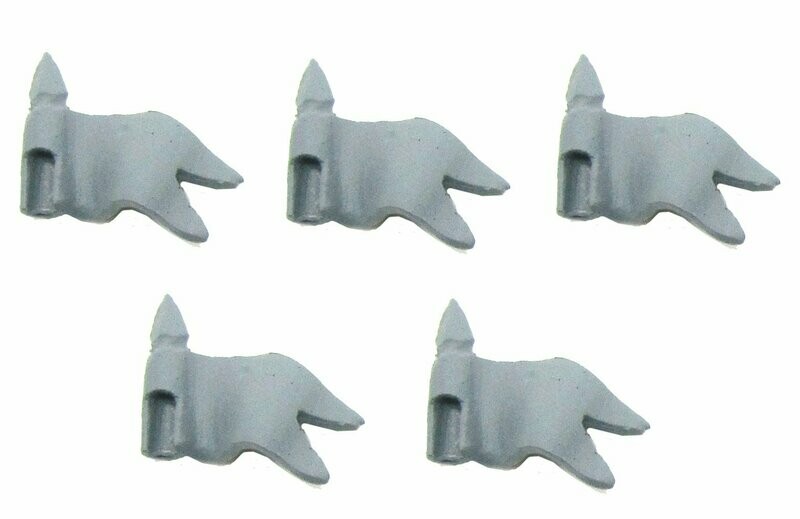 28mm Napoleonic lance points with pennons x 5