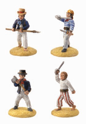 28mm Royal Navy Ratings with hand weapons