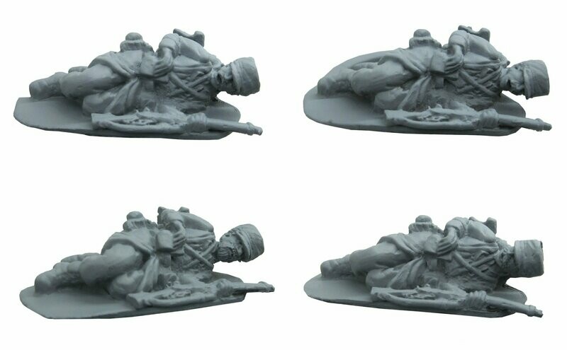 French Infantry laying loading x 4