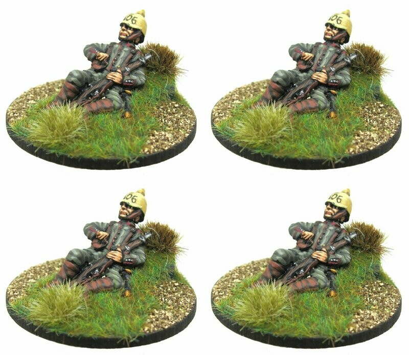 German Infantry laying loading x 4