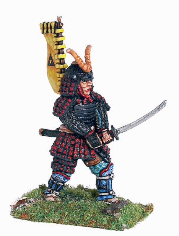 Samurai ready with katana