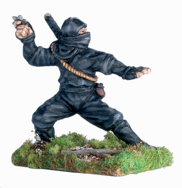 Ninja throwing shuriken