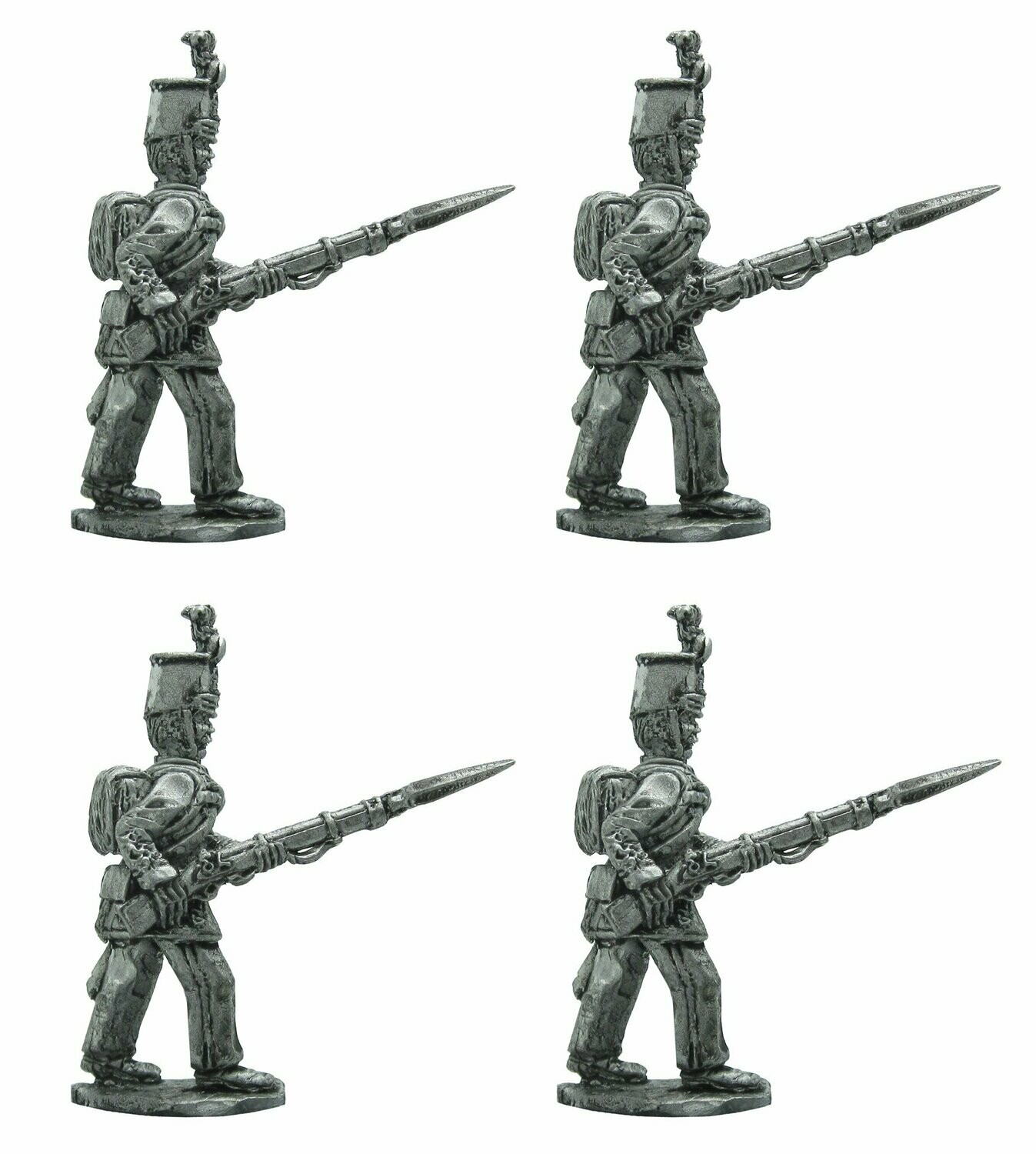 28mm Hungarian National Guard from Pest advancing x 4