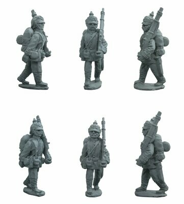 Prussian marching line infantry