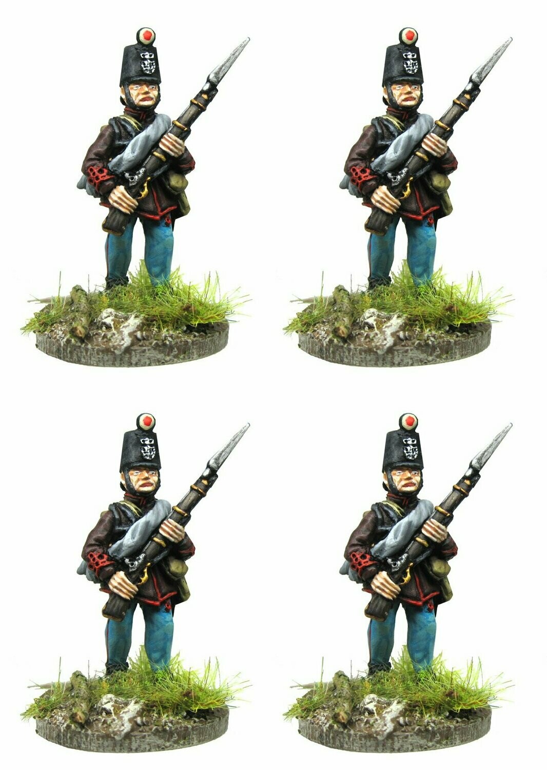 28mm Hungarian Honved advancing in marching uniform and shako 1848-1849