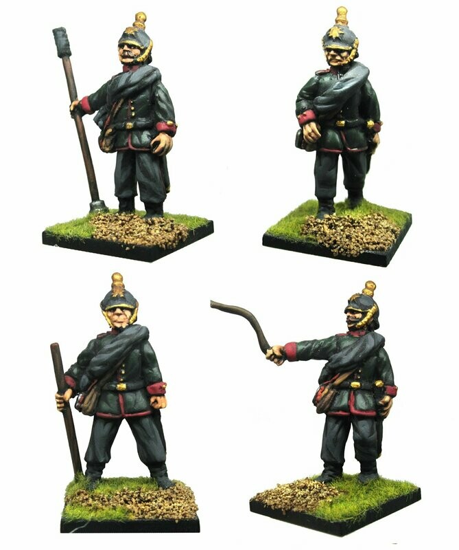 28mm FPW Saxon artillery crew firing