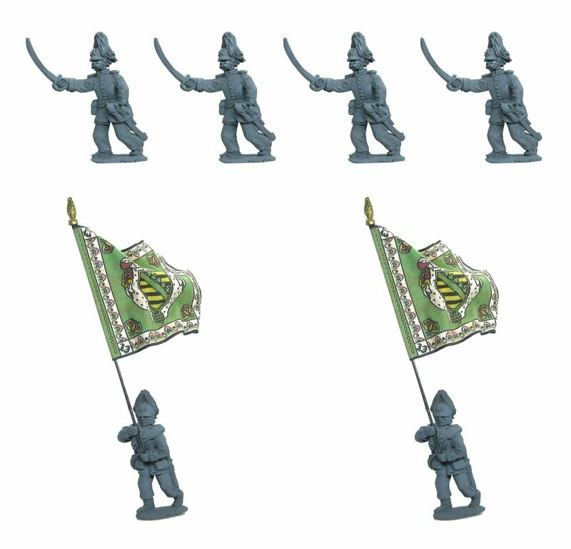 28mm FPW Saxon Grenadiers charging command