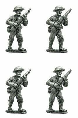 WW2 US early War infantry advancing high port