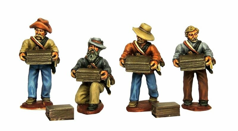 Confederate ammunition carriers plus boxes