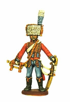 28mm Napoleonic French Guard horse artillery trumpeter
