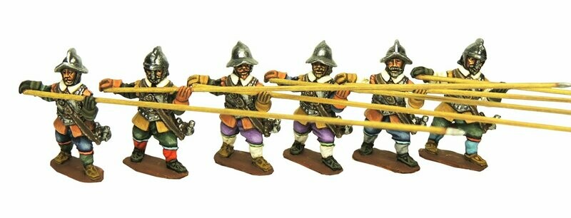 28mm Thirty years war armoured pikemen level pike