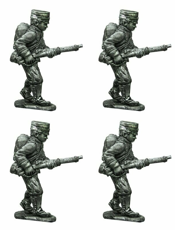 28mm Japanese Infantry / Marines in full kit advancing
