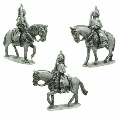 28mm French Napoleonic Cuirassiers or Dragoons wearing capes
