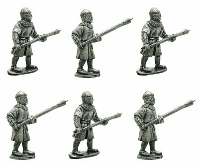 ​28mm Medieval Flemish City Militia at the ready.