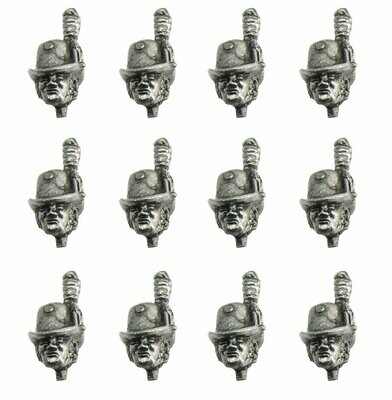 ​28mm Napoleonic Swedish head pack. (Top Hats) 1810