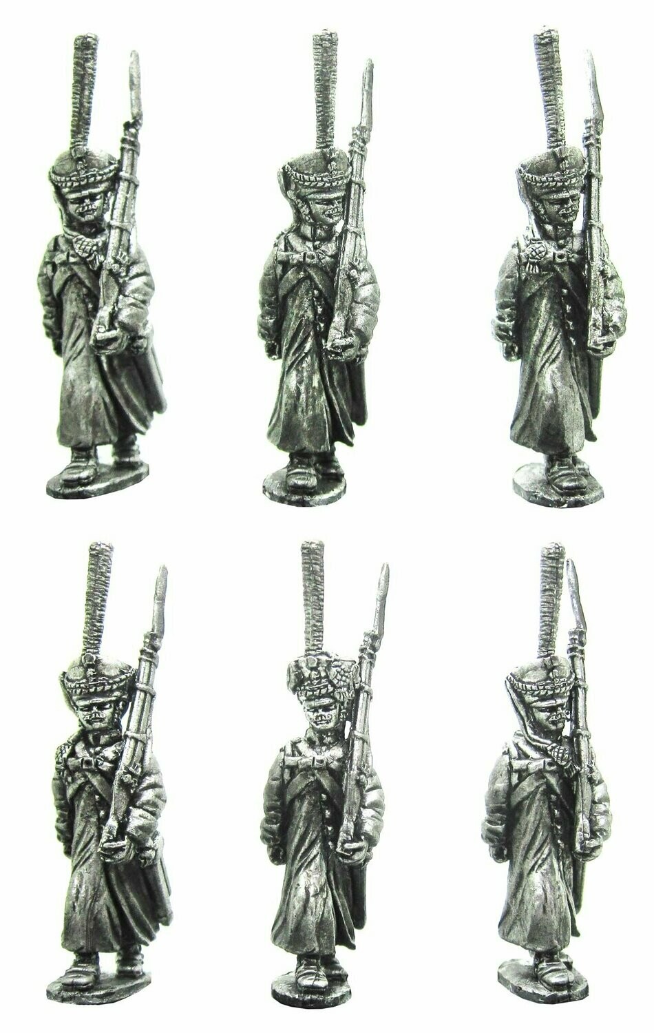 Russian Napoleonic Grenadiers/Carabiniers marching in greatcoat/Kiwer