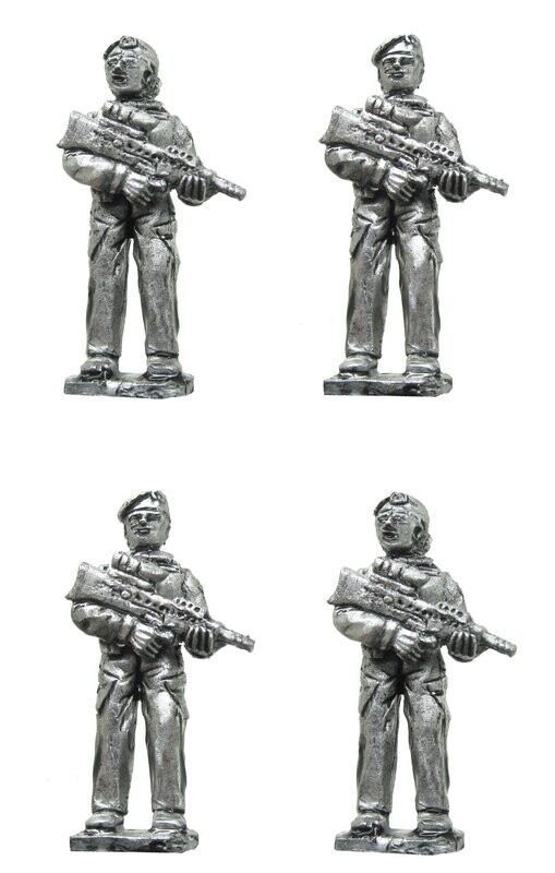 28mm Modern Royal Navy female sailors at the ready with SA80.
