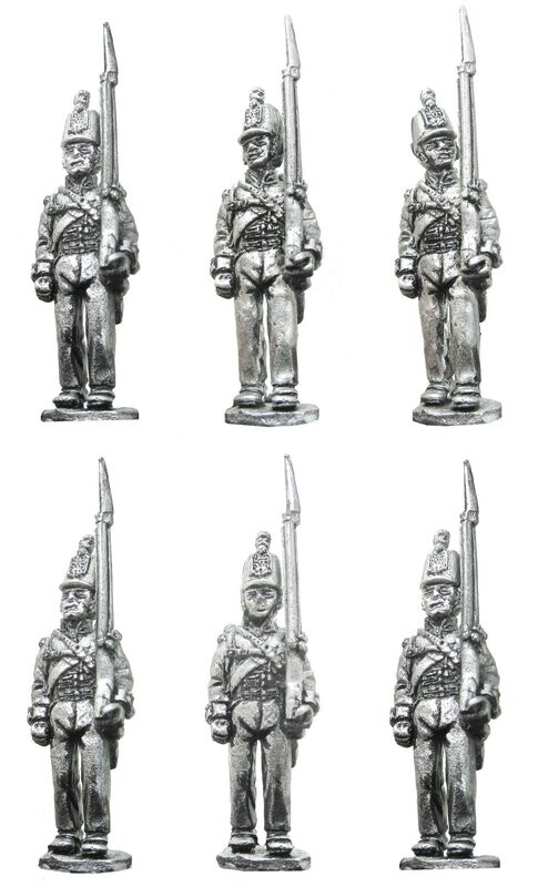 British Napoleonic centre companies marching