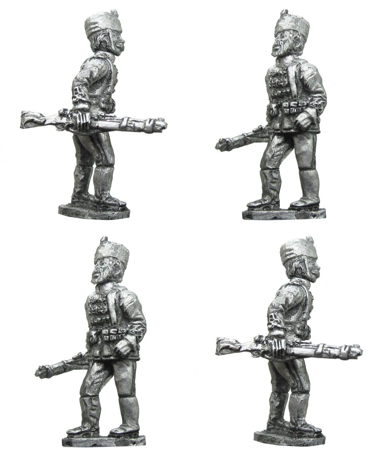 28mm WW1 German hussars dismounted trail arms