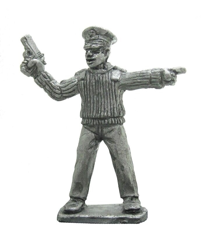 28mm Modern Royal Navy officer pointing