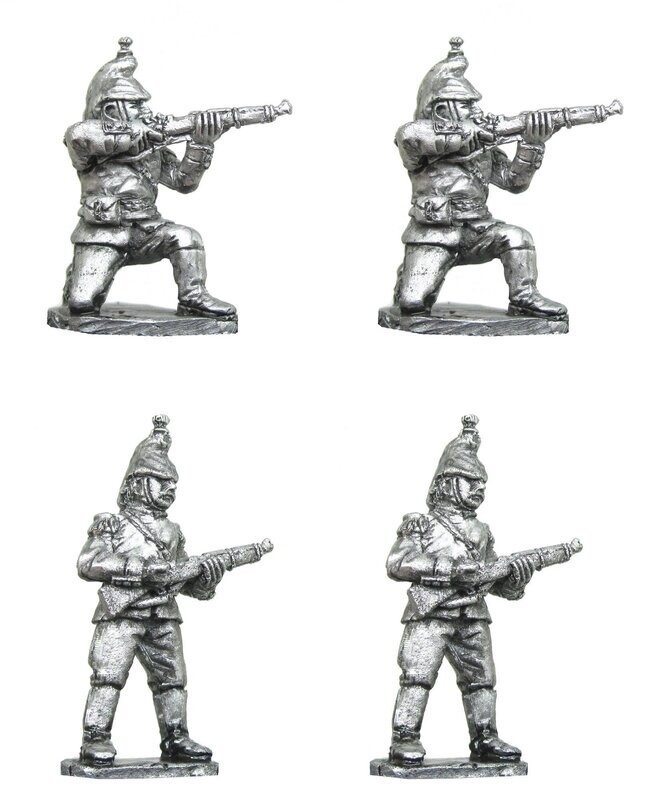 28mm WW1 French dismounted cuirassiers skirmishing